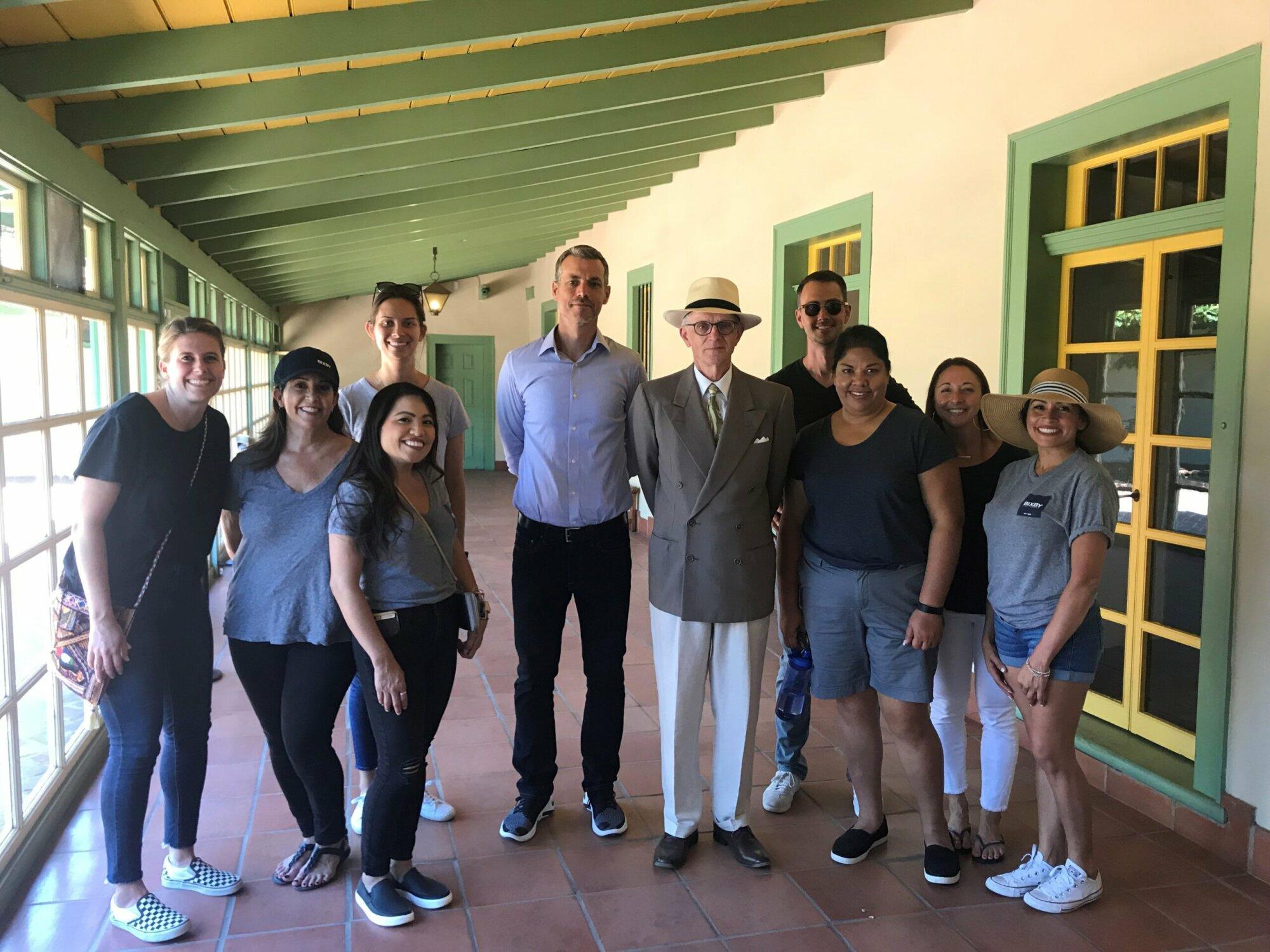 Bixby Land Company enjoyed its annual staff retreat here at RLC on September 13, 2019. (Photo - Bixby Land staff members group photo on RLC sunporch)