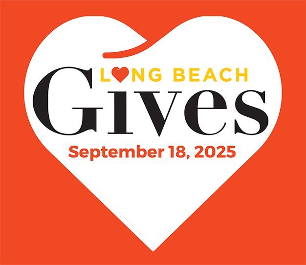 Long Beach Gives, September 18, 2025, heart graphic.